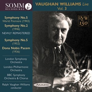 Vaughan Williams Ralph - Vaughan Williams Live, Vol. 3 i gruppen Externt_Lager / Naxoslager hos Bengans Skivbutik AB (4196901)