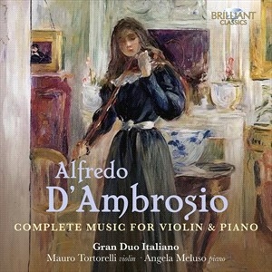 D'ambrosio Alfredo - Complete Music For Violin & Piano ( i gruppen Externt_Lager / Naxoslager hos Bengans Skivbutik AB (4196908)