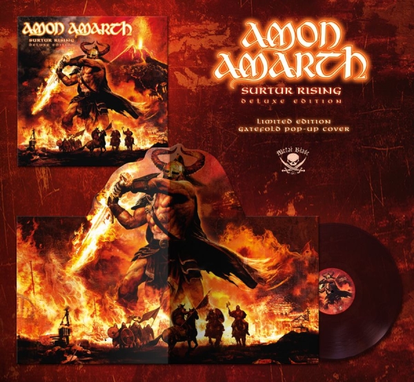 Amon Amarth - Surtur Rising (Burgundy Marbled Vin i gruppen VINYL / Hårdrock/ Heavy metal hos Bengans Skivbutik AB (4205070)