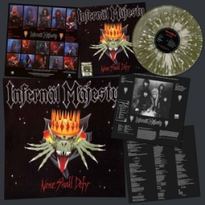 Infernal Majesty - None Shall Defy (Green/White Splatt i gruppen VINYL / Hårdrock hos Bengans Skivbutik AB (4206852)