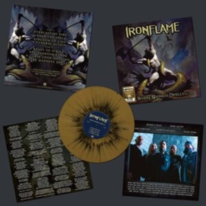 Ironflame - Where Madness Dwells (Gold/Black Sp i gruppen VINYL / Hårdrock hos Bengans Skivbutik AB (4206863)