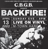 Backfire! - Live At Cbgb i gruppen CD / Pop-Rock hos Bengans Skivbutik AB (4208288)