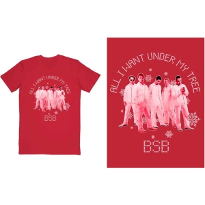 Backstreet Boys - All I Want Xmas Uni Red T-Shirt i gruppen MERCHANDISE / T-shirt / Pop-Rock hos Bengans Skivbutik AB (4212399r)