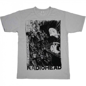Radiohead - Scribble Uni Grey T-Shirt i gruppen ÖVRIGT / Övrigt / aub hos Bengans Skivbutik AB (4213297r)