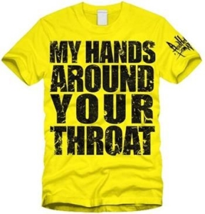 And Hell Followed With - T/S Throat - Yellow (S) i gruppen MERCHANDISE / Merch / Hårdrock hos Bengans Skivbutik AB (4213746)