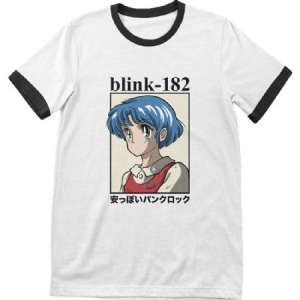 Blink-182 - Blink-182 Unisex T-Shirt: Anime i gruppen CDON - Exporterade Artiklar_Manuellt / T-shirts_CDON_Exporterade hos Bengans Skivbutik AB (4219677r)