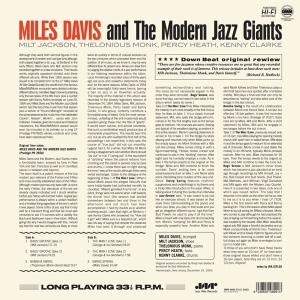 Davis Miles - And The Modern Jazz Giants i gruppen VINYL / Jazz hos Bengans Skivbutik AB (4219777)