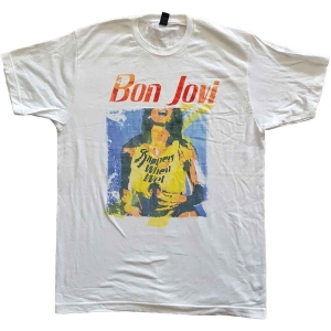 Bon Jovi - Sww Original Cover Uni Wht    i gruppen MERCHANDISE / T-shirt / Hårdrock hos Bengans Skivbutik AB (4219882r)