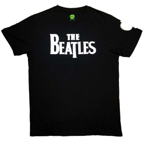 The Beatles - Drop T Logo App Slub Uni Bl    i gruppen MERCH / T-Shirt / Rockoff_Nya April24 hos Bengans Skivbutik AB (4225493r)