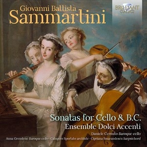 Sammartini Giovanni Battista - Sonatas For Cello & B.C. i gruppen Externt_Lager / Naxoslager hos Bengans Skivbutik AB (4225698)