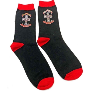 Guns N Roses - Appetite Cross Uni Bl Socks (Eu 40-45) i gruppen MERCHANDISE / Strumpor / Hårdrock hos Bengans Skivbutik AB (4225953)