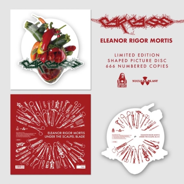 Carcass - Eleanor Rigor Mortis (Shaped Pictur i gruppen VINYL / Hårdrock hos Bengans Skivbutik AB (4226854)