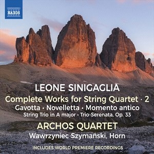Sinigaglia Leone - Complete Works For String Quartet, i gruppen Externt_Lager / Naxoslager hos Bengans Skivbutik AB (4227196)