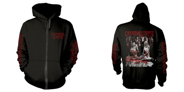 Cannibal Corpse - Zip-Hood -  Butchered At Birth (Xxl i gruppen MERCH / Kläder / Hoodies hos Bengans Skivbutik AB (4230383)