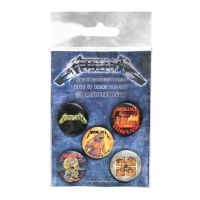 Metallica - Button Badge Set The Singles i gruppen MERCHANDISE / Pin-Button Badge / Hårdrock hos Bengans Skivbutik AB (4231090)