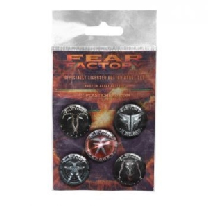 Fear Factory - Button Badge Set Albums 2010-2021 i gruppen ÖVRIGT / Merchandise hos Bengans Skivbutik AB (4231153)