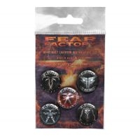 Fear Factory - Button Badge Set Albums 2010-2021 i gruppen MERCHANDISE / Pin-Button Badge / Hårdrock hos Bengans Skivbutik AB (4231153)