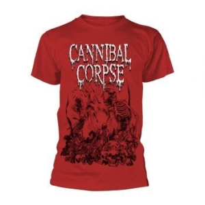 Cannibal Corpse - T/S Pile Of Skulls Red (S) i gruppen Minishops / Cannibal Corpse hos Bengans Skivbutik AB (4231157)