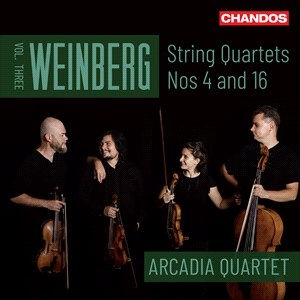 Weinberg Mieczyslaw - String Quartets, Vol. 3 i gruppen Externt_Lager / Naxoslager hos Bengans Skivbutik AB (4233493)