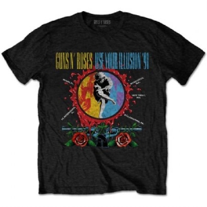 Guns N' Roses - Guns N' Roses Unisex T-Shirt: Use Your Illusion Circle Splat i gruppen CDON - Exporterade Artiklar_Manuellt / T-shirts_CDON_Exporterade hos Bengans Skivbutik AB (4235294r)