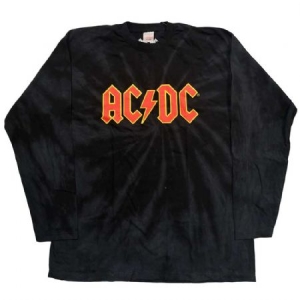AC/DC - AC/DC Unisex Long Sleeved T-Shirt: Logo (Tie Dye) i gruppen CDON - Exporterade Artiklar_Manuellt / T-shirts_CDON_Exporterade hos Bengans Skivbutik AB (4235537r)