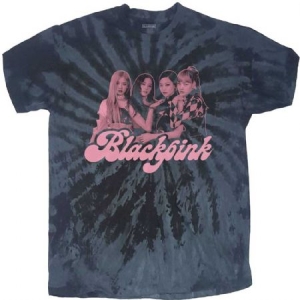 Blackpink - Blackpink Unisex T-Shirt: Photo (Tie-Dye) i gruppen Minishops / K-Pop Minishops / Blackpink hos Bengans Skivbutik AB (4235583r)