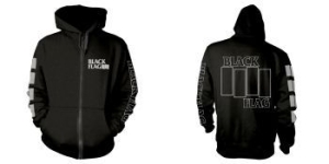 Black Flag - Zip-Hood -  Logo (Xl) i gruppen ÖVRIGT / Merchandise hos Bengans Skivbutik AB (4240955)