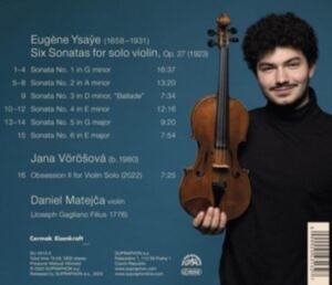Vorosova Jana Ysaye Eugene - Six Sonatas For Solo Violin i gruppen Externt_Lager / Naxoslager hos Bengans Skivbutik AB (4242376)