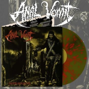 Anal Vomit - Depravation (Green Splatter Vinyl L i gruppen VINYL / Hårdrock/ Heavy metal hos Bengans Skivbutik AB (4242631)