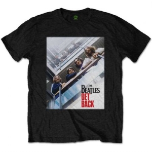 The beatles - Unisex T-Shirt: Get Back Poster i gruppen CDON - Exporterade Artiklar_Manuellt / T-shirts_CDON_Exporterade hos Bengans Skivbutik AB (4243535r)