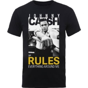 Johnny Cash - Unisex T-Shirt: Rules Everything i gruppen VI TIPSAR / Tips Tröjor hos Bengans Skivbutik AB (4243547r)