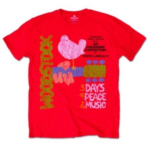 Woodstock Unisex T-Shirt: Classic Vintage Poster i gruppen CDON - Exporterade Artiklar_Manuellt / T-shirts_CDON_Exporterade hos Bengans Skivbutik AB (4243684r)