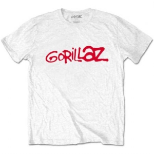 Gorillaz - Gorillaz Unisex T-Shirt: Logo (White) i gruppen CDON - Exporterade Artiklar_Manuellt / T-shirts_CDON_Exporterade hos Bengans Skivbutik AB (4247740r)