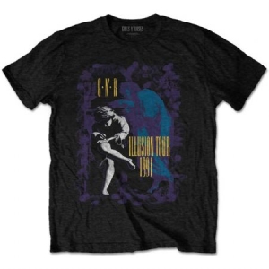 Guns N' Roses - Guns N' Roses Unisex T-Shirt: Illusion Tour '91 i gruppen CDON - Exporterade Artiklar_Manuellt / T-shirts_CDON_Exporterade hos Bengans Skivbutik AB (4247976r)
