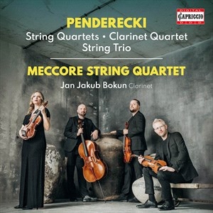 Penderecki Krzysztof - String Quartets Clarinet Quartet i gruppen Externt_Lager / Naxoslager hos Bengans Skivbutik AB (4248728)