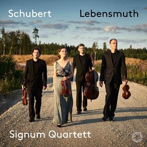 Signum Quartett - Schubert: Lebensmuth i gruppen Externt_Lager / Naxoslager hos Bengans Skivbutik AB (4255664)