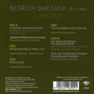 Smetana Bedrich - Smetana Collection (8Cd) i gruppen Externt_Lager / Naxoslager hos Bengans Skivbutik AB (4255681)