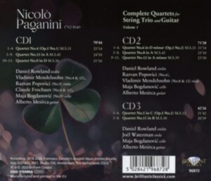 Paganini Nicolo - Paganini: Complete Quartets For Str i gruppen Externt_Lager / Naxoslager hos Bengans Skivbutik AB (4255686)
