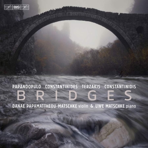 Constantinidis Dinos Constantinid - Bridges - Works For Violin & Piano i gruppen Externt_Lager / Naxoslager hos Bengans Skivbutik AB (4258213)