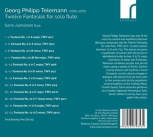 Telemann Georg Philipp - Telemann: Twelve Fantasias For Solo i gruppen Externt_Lager / Naxoslager hos Bengans Skivbutik AB (4258440)