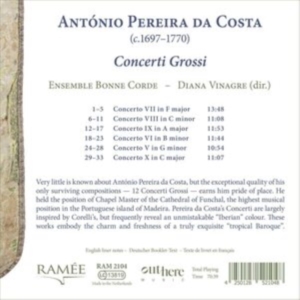 Ensemble Bonne Corde - Da Costa: Concerti Grossi i gruppen Externt_Lager / Naxoslager hos Bengans Skivbutik AB (4261657)