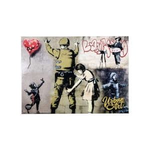 Banksy - Banksy Graffiti Painter (1000Pc) Puzzle i gruppen MERCHANDISE / Pussel / Övrigt hos Bengans Skivbutik AB (4264580)