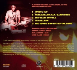 Hancock Herbie - Live 1973 i gruppen CD / Jazz hos Bengans Skivbutik AB (4265773)