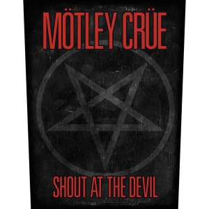 Motley Crue - Shout At The Devil Pentagram Back Patch i gruppen MERCHANDISE / Tygmärke / Hårdrock hos Bengans Skivbutik AB (4267103)