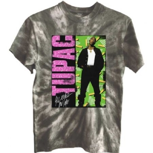 2Pac - Unisex T-Shirt: All Eyez On Me (Dye-Wash i gruppen Minishops / Tupac hos Bengans Skivbutik AB (4267752r)