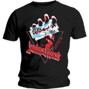 Judas Priest - Unisex T-Shirt: British Steel Hand Triangle i gruppen ÖVRIGT / MK Test 5 hos Bengans Skivbutik AB (4267923r)