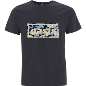 Oasis - Unisex T-Shirt: Camo Logo i gruppen VI TIPSAR / Bengans Personal Tipsar / Erika Tipsar hos Bengans Skivbutik AB (4271643r)