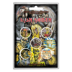 Iron Maiden - Early Albums Button Badge Pack i gruppen MERCHANDISE / Pin-Button Badge / Hårdrock hos Bengans Skivbutik AB (4271711)