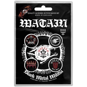Watain - Black Metal Militia Button Badge Pack i gruppen MERCHANDISE / Pin-Button Badge / Hårdrock hos Bengans Skivbutik AB (4271733)