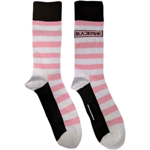 BlackPink - Unisex Ankle Socks: Stripes & Logo (UK S i gruppen ÖVRIGT / MK Test 1 hos Bengans Skivbutik AB (4271738)